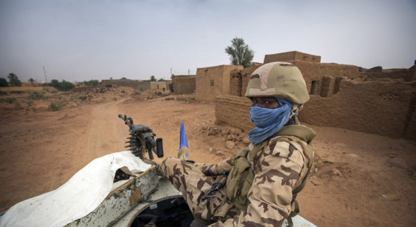 Un soldat tchadien de la Minusma.