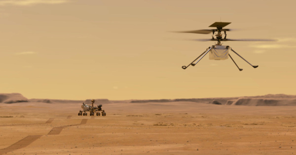 Espace : L’hélicoptère Ingenuity va tenter de voler sur Mars lundi Espace : L’hélicoptère Ingenuity va tenter de voler sur Mars lundi