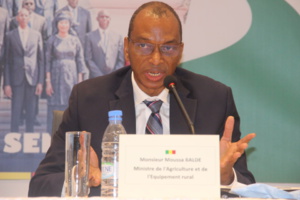 Le ministre de l'Agriculture et de l'Equipement rural, Moussa Baldé