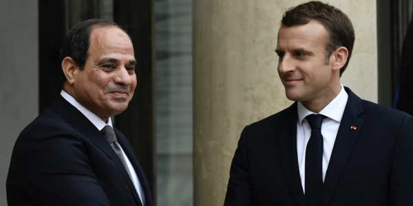 Le maréchal Abdelafattah Al-Sissi et le président Emmanuel Macron en décembre 2020 à l'Elysée
