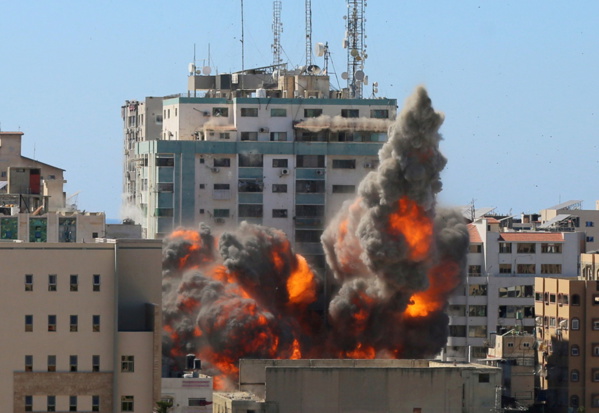 La Tour Jala victime d'un missile tiré par Israël