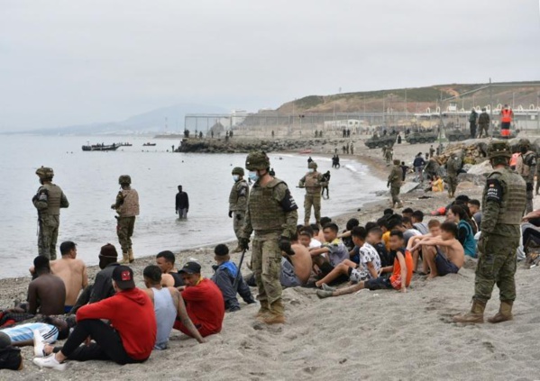 CEUTA : Le calme est revenu à la frontière entre l'Espagne et e Maroc