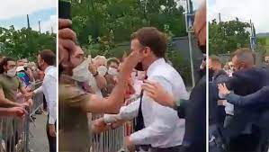 Macron giflé lors d'une tournée politique