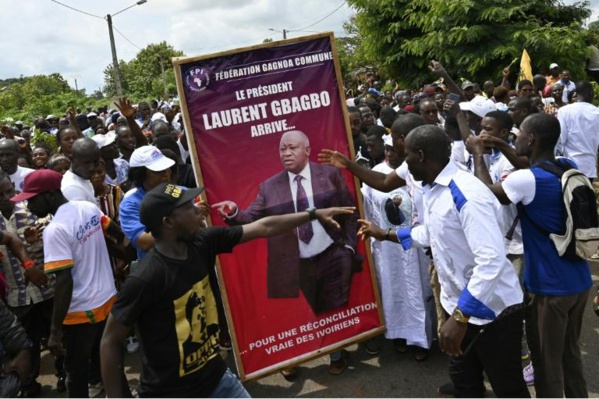 L’ex-président Laurent Gbagbo est rentré en Côte d’Ivoire: 