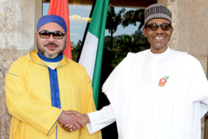 Le Roi Mohamed 6 et le président Buhari (photo d'illustration)