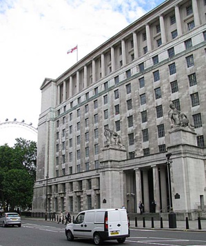 Le siège du ministère de la Défense à Londres Le siège du ministère de la Défense à Londres