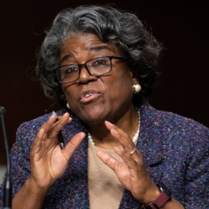 L'ambassadrice des Etats-Unis aux Nations Unies Linda Thomas-Greenfield