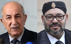 Le président algérien (g) et le Roi Mohamed 6