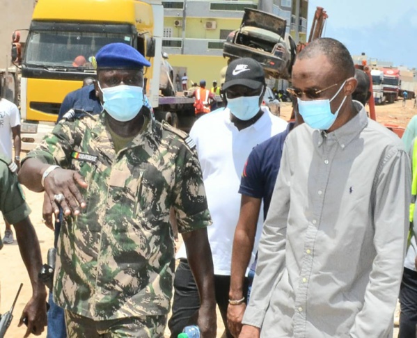 Le ministre de l'Urbanisme dans la zone de Ouest-foire le 8 août 2021 Le ministre de l'Urbanisme dans la zone de Ouest-foire le 8 août 2021