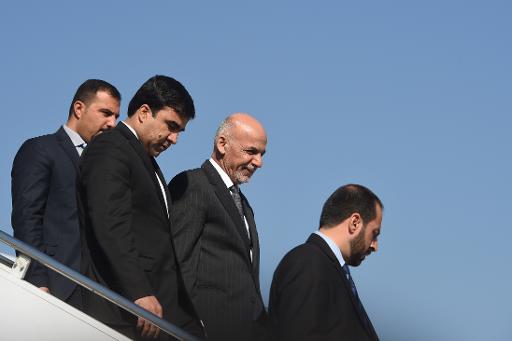 Le président en fuite Ashraf Ghani ici lors d'une visite au Pakistan