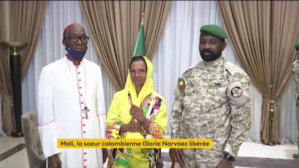 La religieuse colombienne reçue par le président malien Assimi Goïta