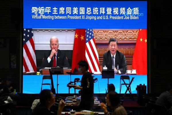 Sommet virtuel - Joe Biden et Xi Jinping se parlent sans rien régler Sommet virtuel - Joe Biden et Xi Jinping se parlent sans rien régler