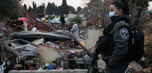 Jérusalem - La police détruit une maison palestinienne à Cheikh Jarrah