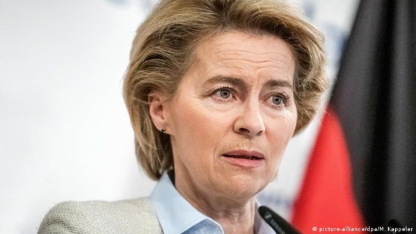 Ursula van der Leyen, présidente de la Commission de l'Union européenne Ursula van der Leyen, présidente de la Commission de l'Union européenne