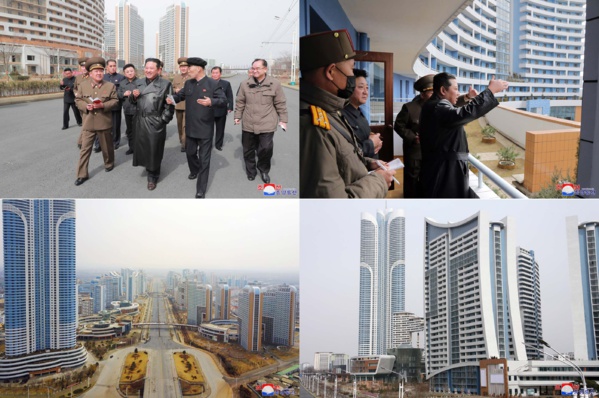 « Pyongyang - 10 000 nouveaux logements en achèvement » (KCNA) « Pyongyang - 10 000 nouveaux logements en achèvement » (KCNA)