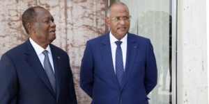 Le président Alassane Ouattara et son premier ministre reconduit Patrick Achi