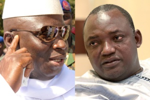 L'ancien (Yahya Jammeh) président et son successeur (Adama Barrow) nouveau L'ancien (Yahya Jammeh) président et son successeur (Adama Barrow) nouveau