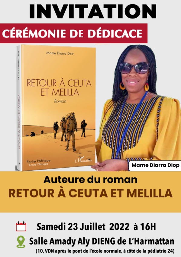 « Retour à Ceuta et Melilla » - Le roman des migrants en dédicace à l’Harmattan le 23 juillet