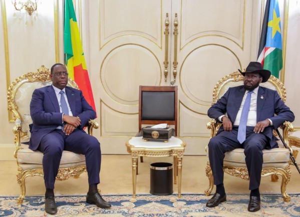 Le président Macky Sall et son homologue du Soudan du Sud Salva Kiir Le président Macky Sall et son homologue du Soudan du Sud Salva Kiir
