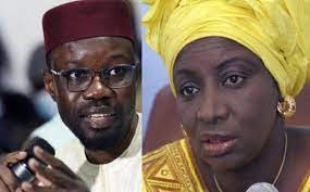 Aminata Touré (d) et Ousmane Sonko