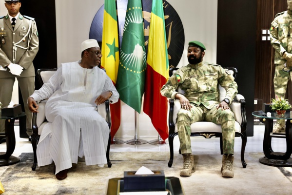 Les présidents sénégalais et malien en entretien ce 15 août 2022 à Bamako