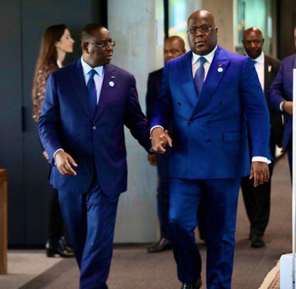 Macky Sall et Etienne Tshisekedi, deux des chefs d'Etat africains présents à Amsterdam