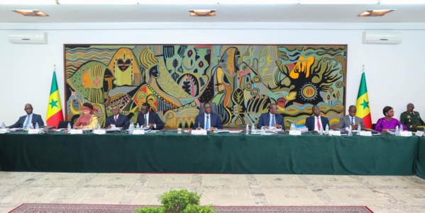 Macky Sall et ses ministres au séminaire gouvernemental du mardi 19 octobre au palais de la république