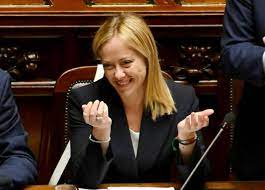 Giorgia Meloni au parlement italien
