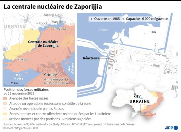 La Russie et l'Ukraine s'accusent de bombardements sur la centrale nucléaire de Zaporijjia