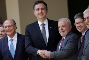 Rodrigo Pacheco avec le président Lula