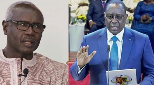 Mody Niang (g) et le président Macky Sall en prestation de serment