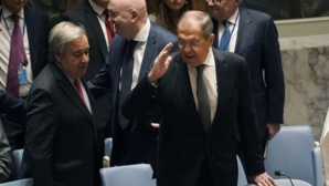 Antonio Guterres (g) et Serguei Lavrov Antonio Guterres (g) et Serguei Lavrov
