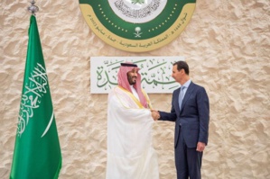 Le prince héritier saoudien Mohamed Ben Salmane et le président syrien Bachar al Assad Le prince héritier saoudien Mohamed Ben Salmane et le président syrien Bachar al Assad