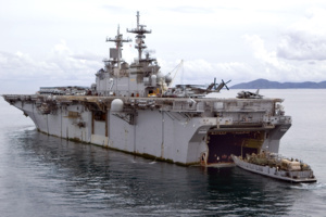 Un navire amphibie d'assaut américain en Thaïlande