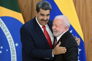 Le Brésilien Lula (g) et le Vénézuélien Maduro Le Brésilien Lula (g) et le Vénézuélien Maduro