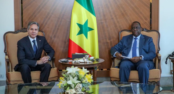 MAcky Sall et Antony Blinken lors d'un entretien à Dakar (archives) MAcky Sall et Antony Blinken lors d'un entretien à Dakar (archives)