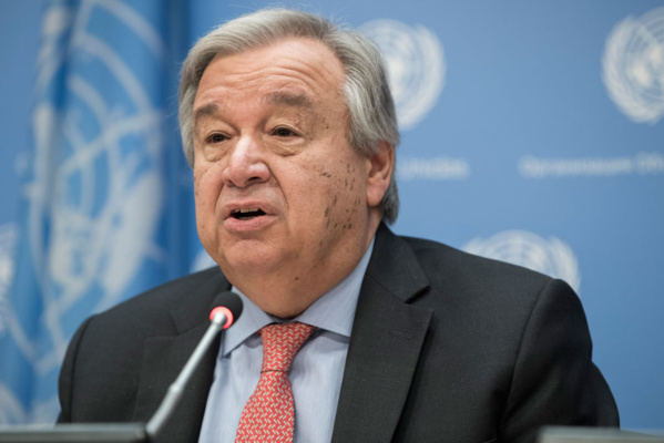 Antonio Guterres, secrétaire général des Nations unies Antonio Guterres, secrétaire général des Nations unies
