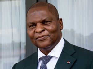 Le président centrafricain Faustin-Archange Touadéra Le président centrafricain Faustin-Archange Touadéra