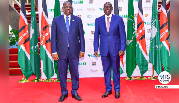 Le président Macky Sall en compagnie de son homologue kenyan William Ruto á Nairobi Le président Macky Sall en compagnie de son homologue kenyan William Ruto á Nairobi
