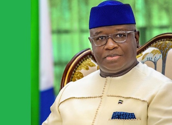 Le président sierra léonais Julius Maada Bio Le président sierra léonais Julius Maada Bio