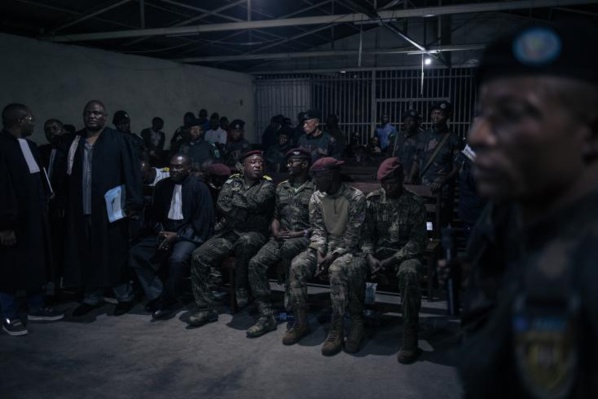 Tuerie en RDC: un militaire condamné à mort, trois autres à 10 ans de prison Tuerie en RDC: un militaire condamné à mort, trois autres à 10 ans de prison