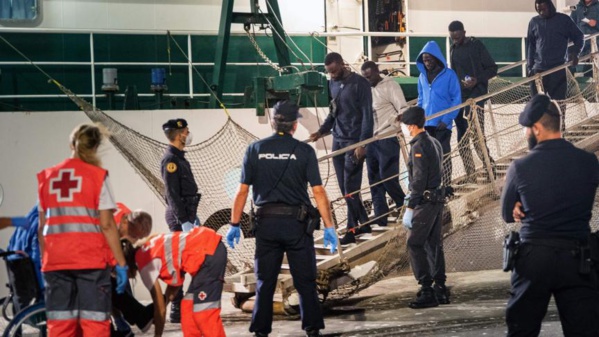 Mer Méditerranée - 518 migrants arrivés aux Canaries en 24 heures