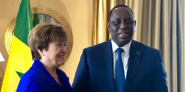 Macky Sall et la directrice générale du FMI Kristallina Giorgieva