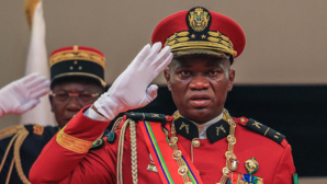 Le général Brice Oligui Nguema, chef de la junte militaire au pouvoir