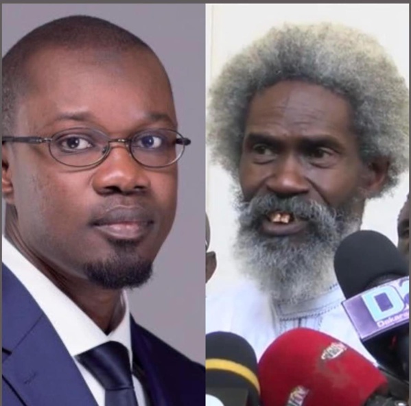 Ousmane Sonko (g) et Me Ciré Clédor Ly, l'un de ses avocats