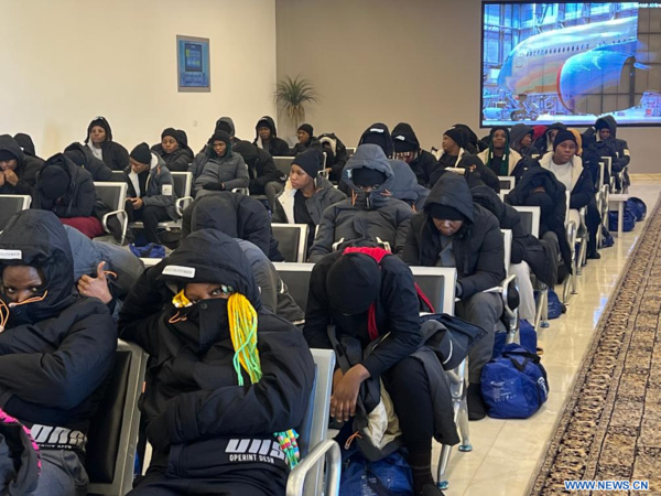 Les migrants nigérians en attente du retour vers leur pays d'origine Les migrants nigérians en attente du retour vers leur pays d'origine