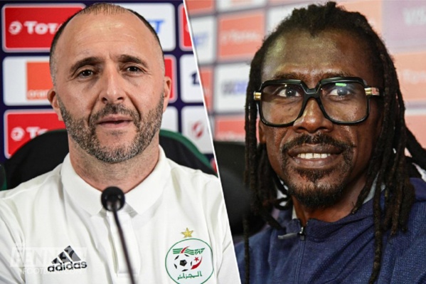 L'Algérien Djamel Belmadi et le Sénégalais Aliou Cissé