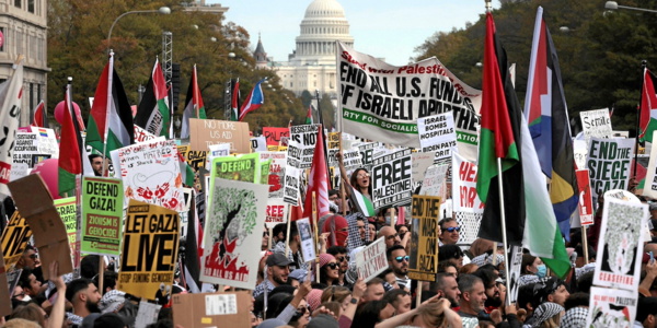 A Washington et Londres, des milliers de manifestants réclament un cessez-le-feu à Gaza A Washington et Londres, des milliers de manifestants réclament un cessez-le-feu à Gaza
