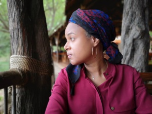 La journaliste Cécile Sow La journaliste Cécile Sow