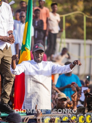 Le candidat Bassirou Diomaye Faye Le candidat Bassirou Diomaye Faye